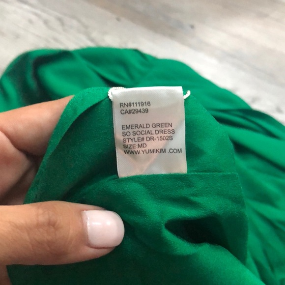 Yumi Kim So Social Emerald Green NEW Dress Medium - Picture 7 of 7
